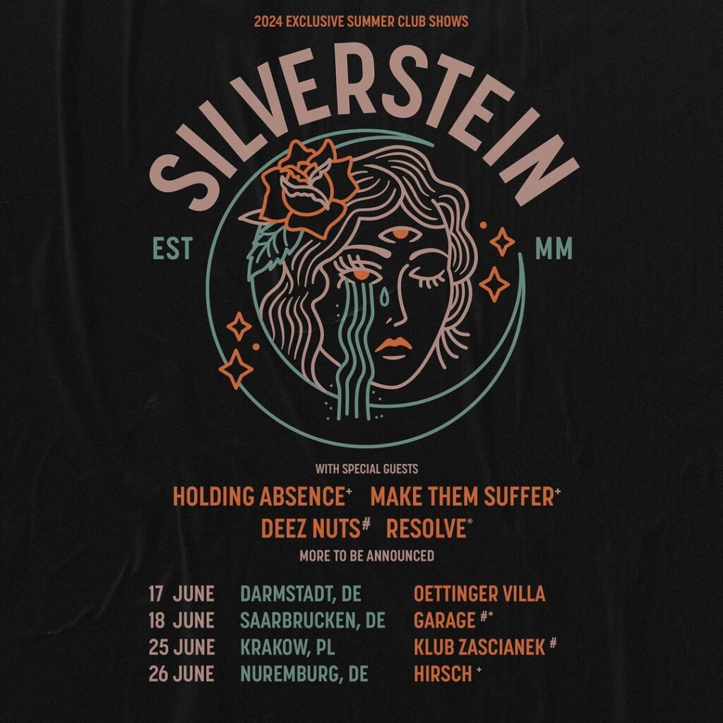 Ankündigung Silverstein Live 2024 Dark Art