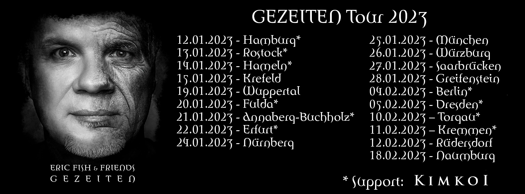 Eric Fish Eric Fish & Friends - GEZEITEN 2023 - Dark-Art