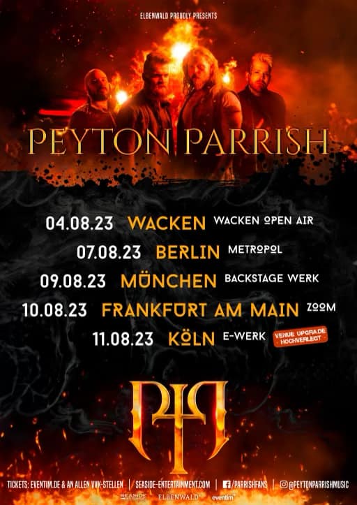 Vorbericht PEYTON PARRISH erstmals live in Deutschland DarkArt