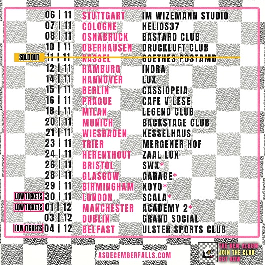 As December Falls Tour Poster