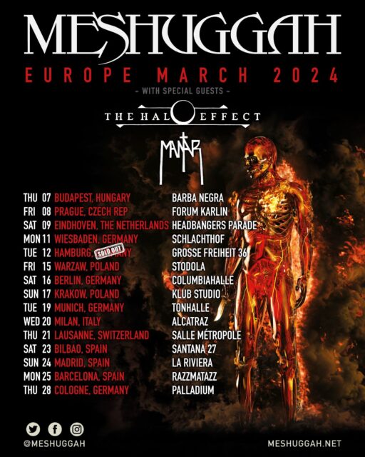 Meshuggah Tourflyer