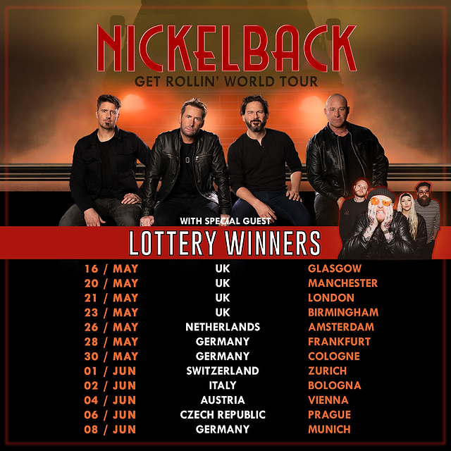 Nickelback Tour 2024 Get Rollin