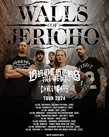Walls of Jericho - Tourposter