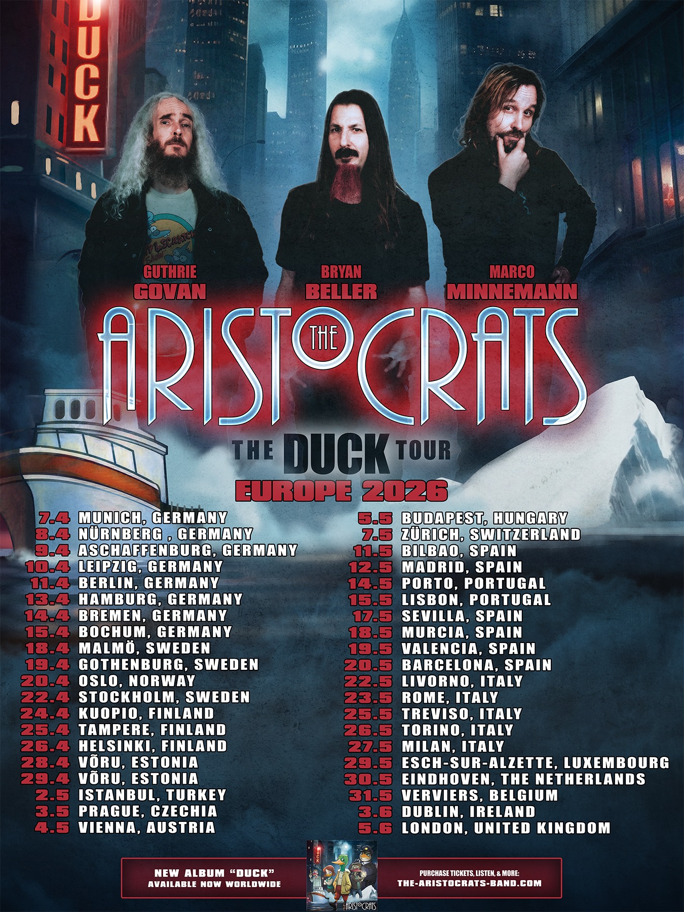 The Aristocrats Duck Tour Flyer