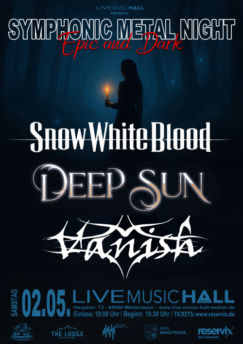 Symphonic Metal Night Mörlenbach - Epic and Dark mit Snow White Blood, Deep Sun und Vanish