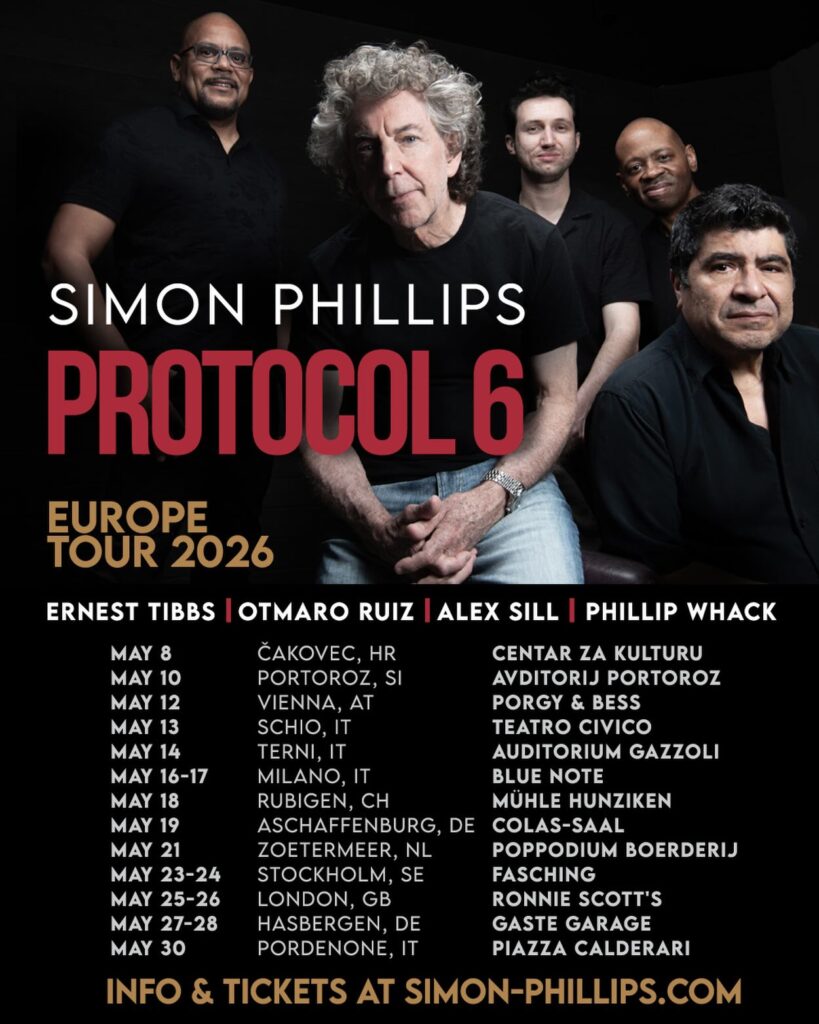 Simon Phillips - Protocol VI - Tourflyer