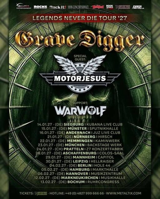 Grave Digger – Legends Never Die Tour 2027